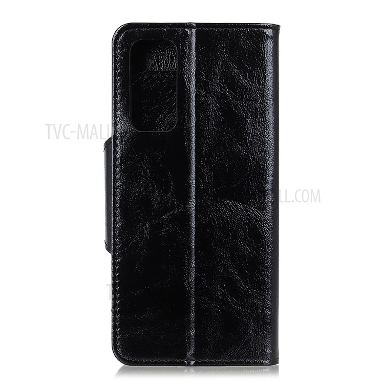 Crazy Horse Surface 6 Card Slots Wallet Stand Leather Phone Case for OnePlus 9 Pro - Black-6