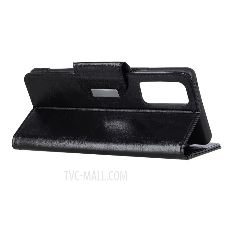 Crazy Horse Surface 6 Card Slots Wallet Stand Leather Phone Case for OnePlus 9 Pro - Black-7