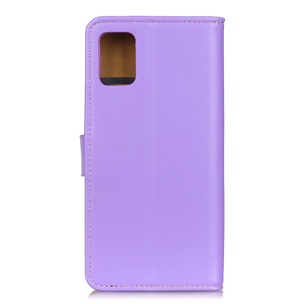 Leather Wallet Stand Mobile Phone Shell for OnePlus 9 Pro Magnetic Clasp Design Case - Purple-8