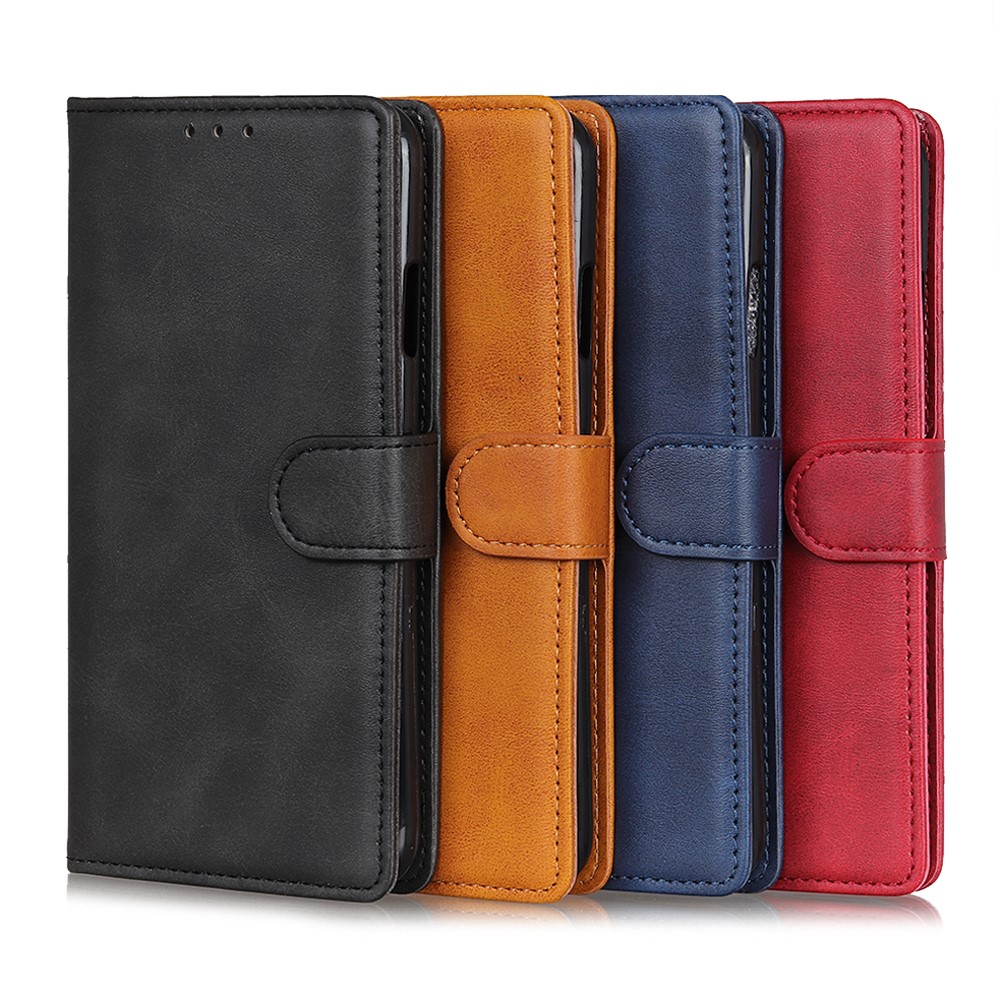 PU Leather Mobile Phone Wallet Stand Design Cover for OnePlus 9 Pro - Red-13
