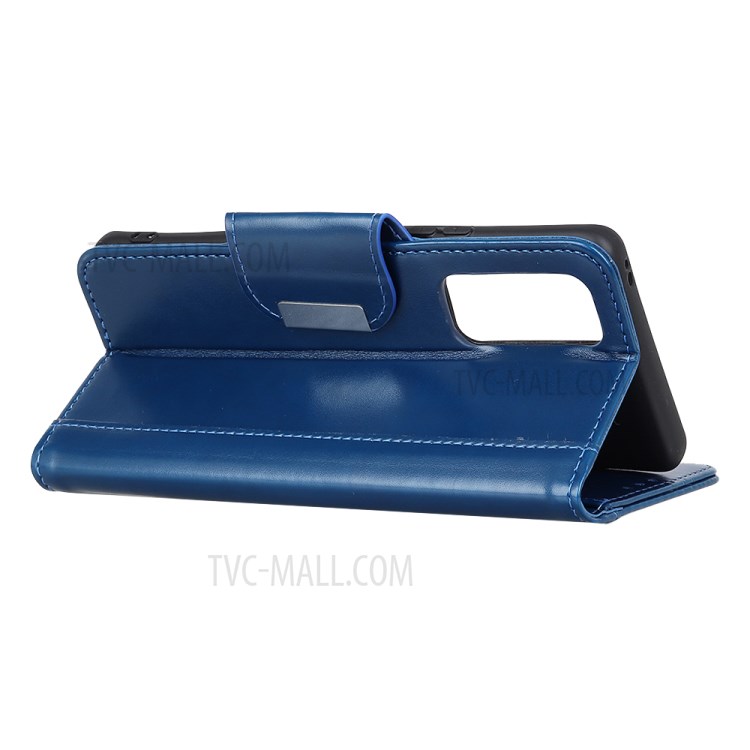 Wallet Stand PU Leather Mobile Phone Cover for OnePlus 9 Pro Case - Blue-2
