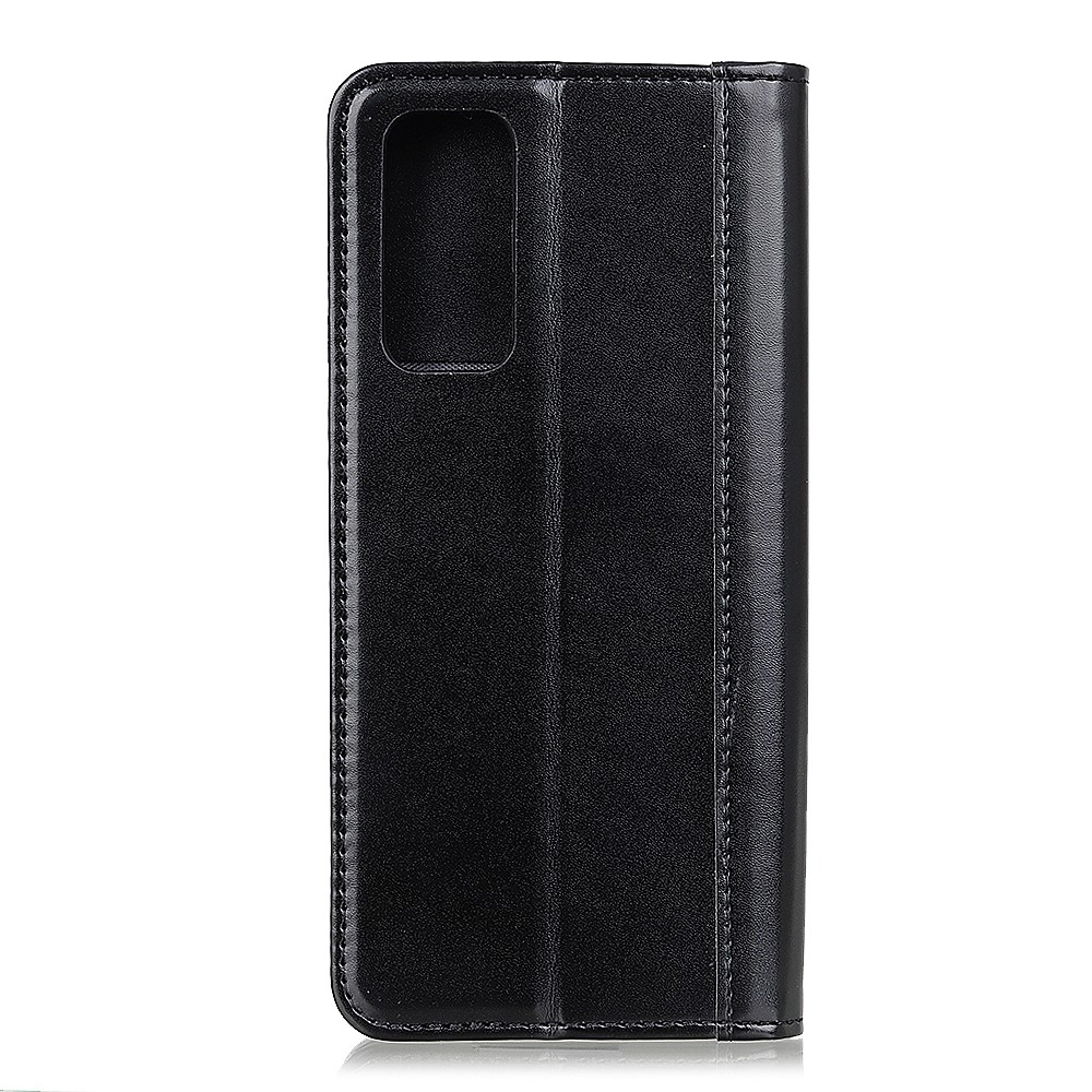 Auto-absorbed Split Leather Wallet Case Stand Cover for OnePlus 9 Pro - Black-7