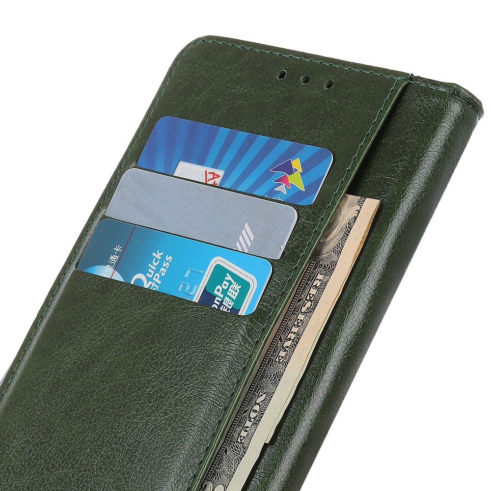 Cowhide Texture PU Leather + TPU Cover for OnePlus 9 Pro - Green-2