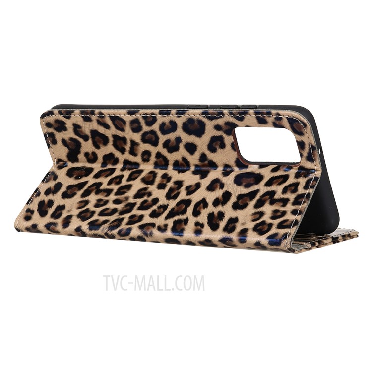 TPU + PU Leather Leopard Texture Wallet Stand Protective Cover for OnePlus 9 Pro-4