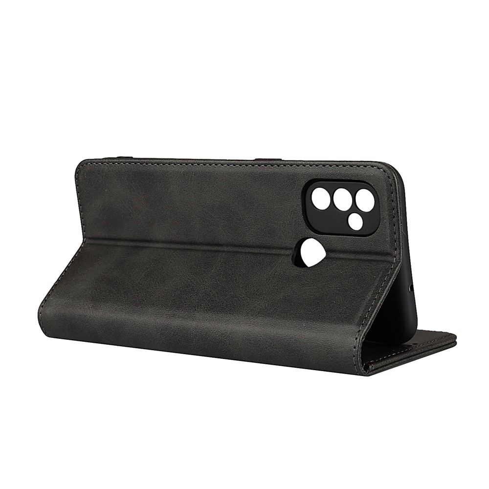 Auto-absorbed Leather Mobile Phone Protective Shell for OnePlus Nord N100 - Black-5