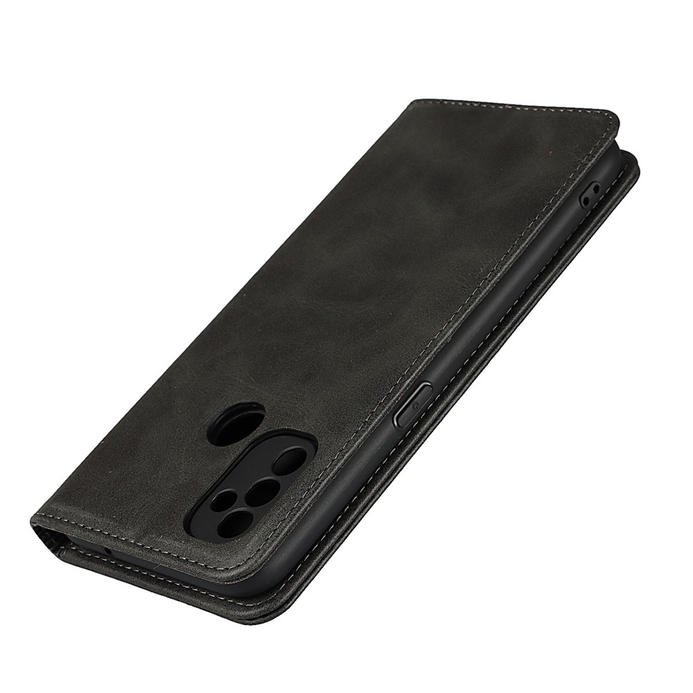 Auto-absorbed Leather Mobile Phone Protective Shell for OnePlus Nord N100 - Black-6