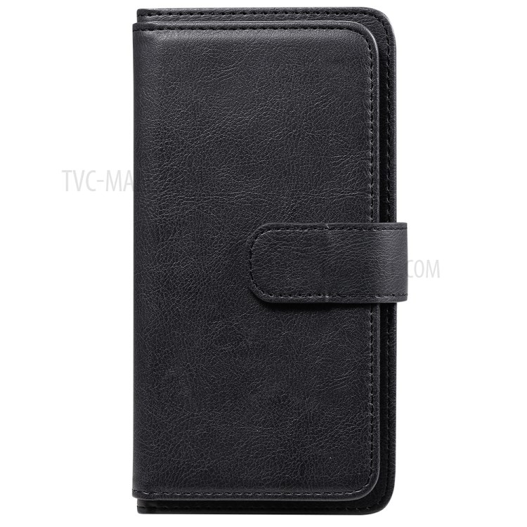 New Arrival Multi-function 10 Card Slots Design Leather Phone Cover Shell for OnePlus 8T - Black-2