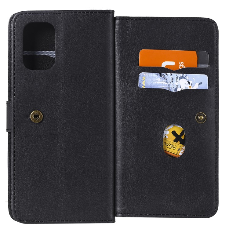 New Arrival Multi-function 10 Card Slots Design Leather Phone Cover Shell for OnePlus 8T - Black-6