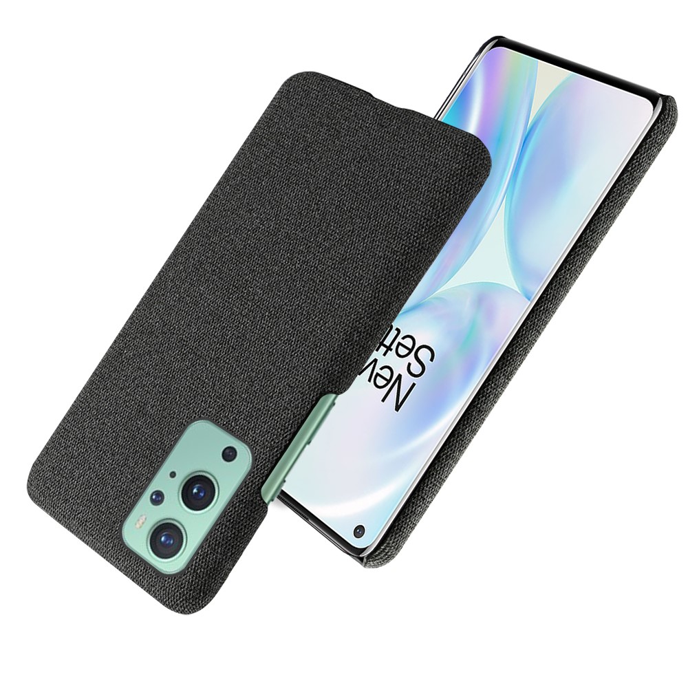 KSQ Cloth Texture Plastic Back Case for OnePlus 9 (EU / US Version) - Black-2
