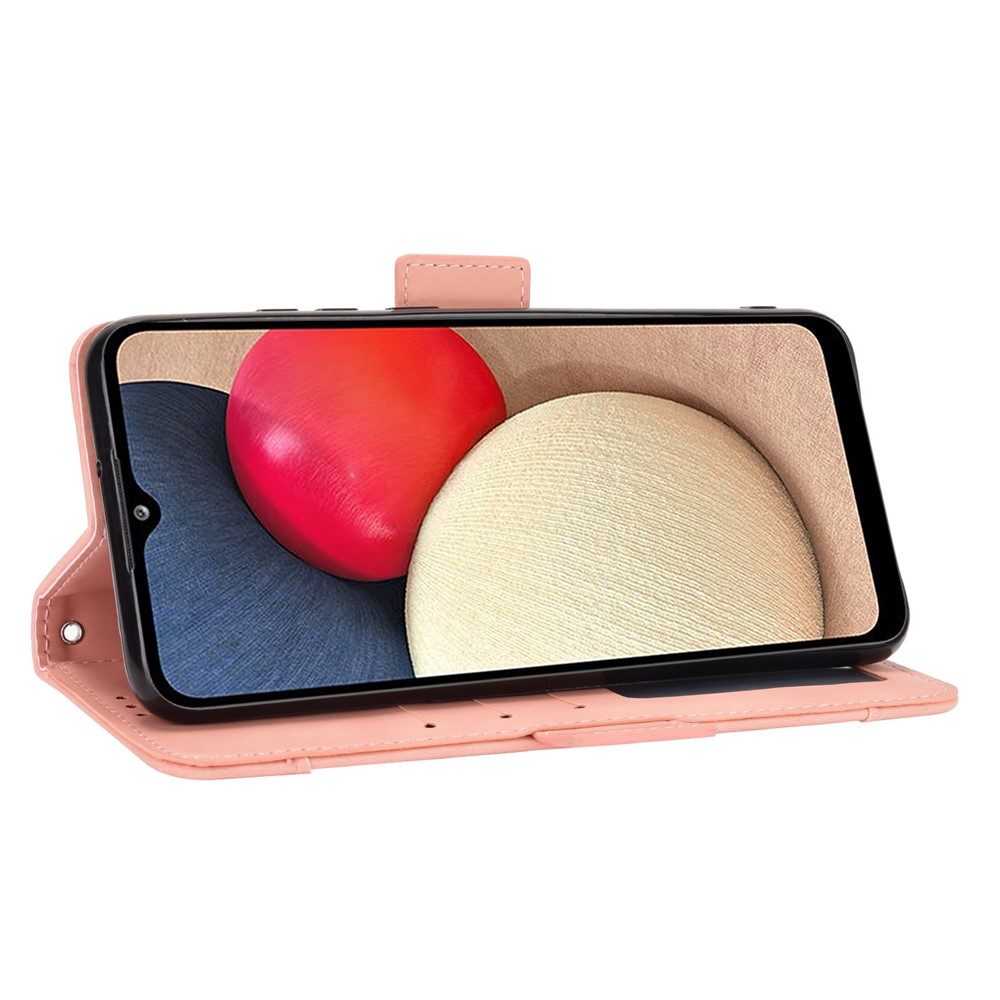 Leather Phone Wallet Design Stand Feature Protective Cover Case with Multiple Card Slots for OnePlus 9 Pro - Pink-4