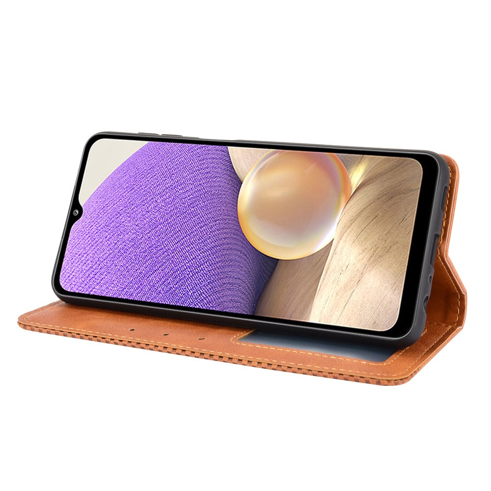 Magnetic Vintage Style Wallet Stand Phone Case Cover for OnePlus 9 - Brown-3