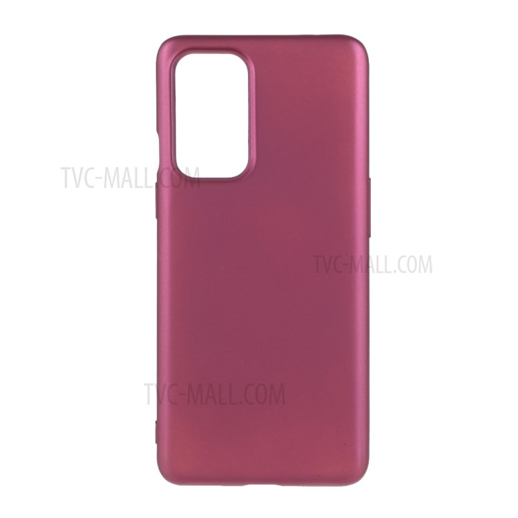 Quality Frosted TPU Phone Cover for OnePlus 9 - Wine Red-1