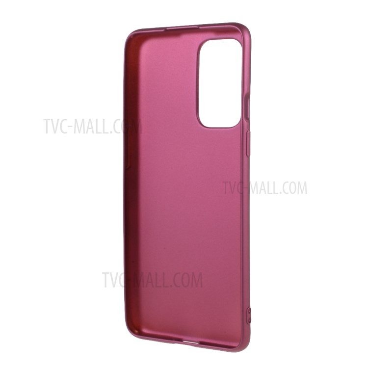 Quality Frosted TPU Phone Cover for OnePlus 9 - Wine Red-3