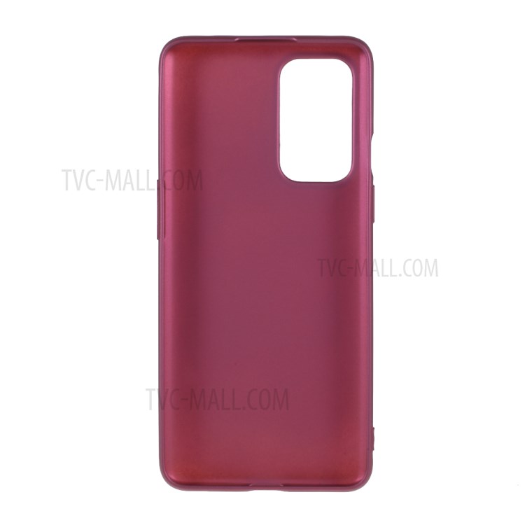 Quality Frosted TPU Phone Cover for OnePlus 9 - Wine Red-4