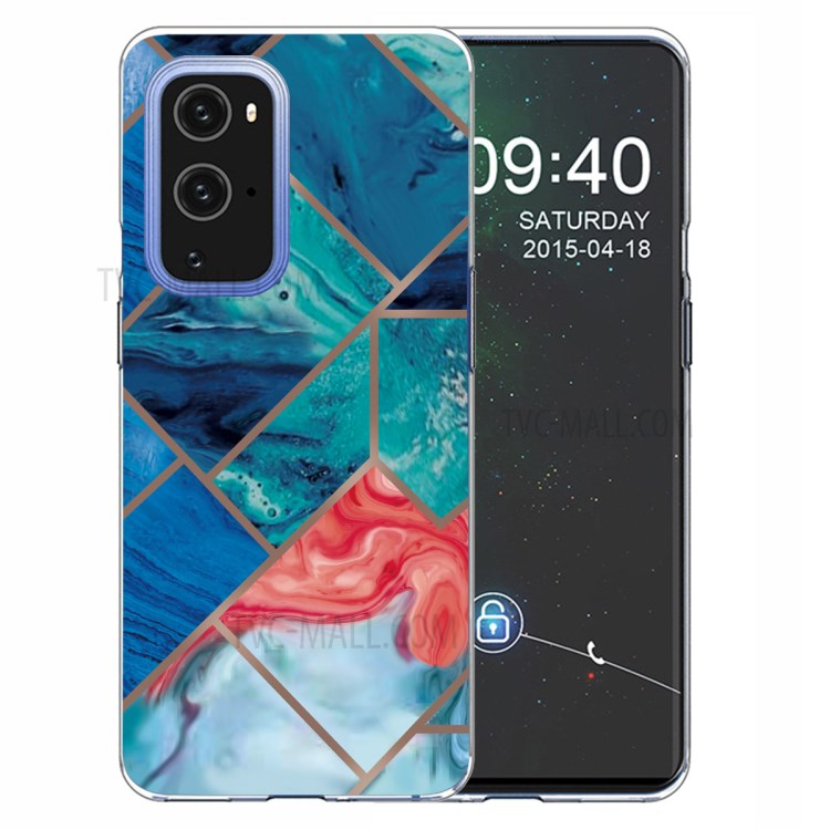 Soft TPU Shockproof Marble Pattern Phone Back Cover Case for OnePlus 9 Pro - Style A-1