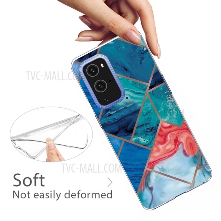 Soft TPU Shockproof Marble Pattern Phone Back Cover Case for OnePlus 9 Pro - Style A-2