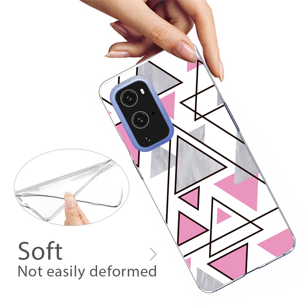 Marble Pattern TPU Phone Back Cover Case for OnePlus 9 Pro - Style A-3