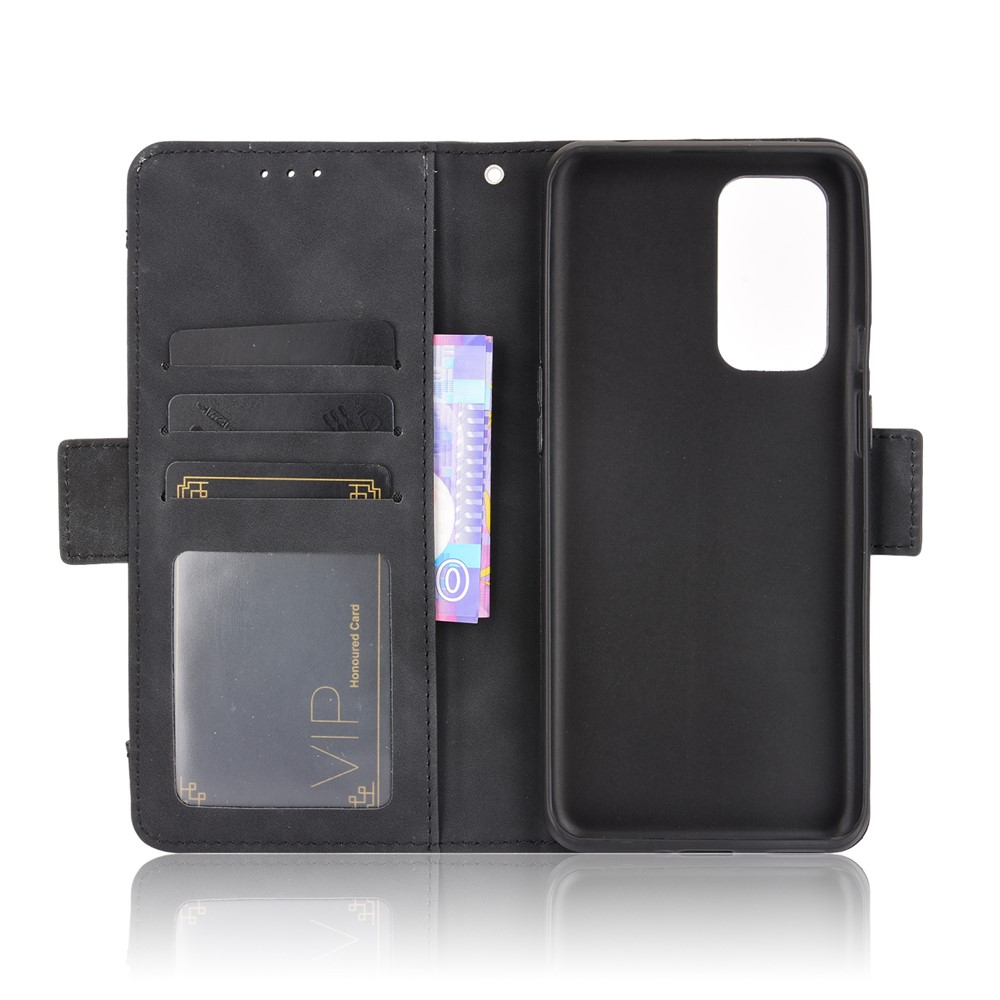 Full Protection Leather Wallet Protective Case with Multiple Card Slots for OnePlus 9 Pro - Black-7