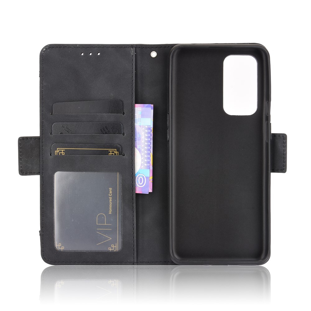 Pour Oneplus 9 Pro Plein Protection Portefeuille Portefeuille Cas De Protection Avec Conception De Machines À Sous De Carte Multiple - Noir