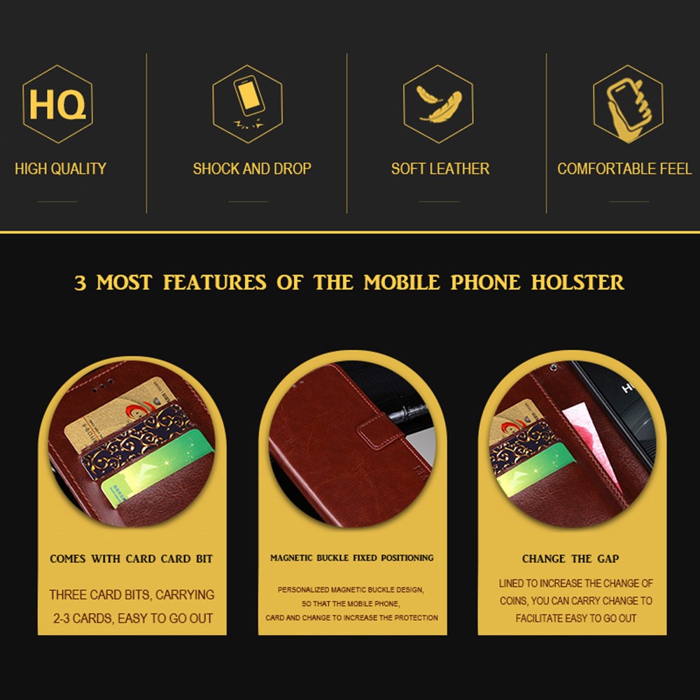 IDEWEI Folio Flip Crazy Horse Texture Leather Mobile Casing with Wallet Stand for OnePlus 9 (EU / US Version) - Yellow-5