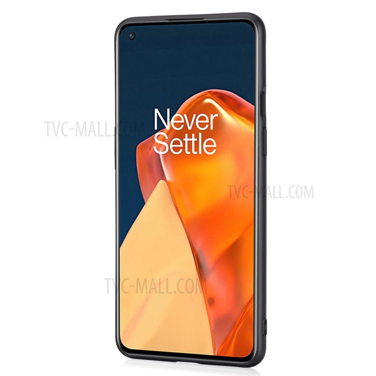 Crazy Horse Texture PU Leather Coated Plastic+TPU Case for OnePlus 9 (EU / US Version) - Black-5