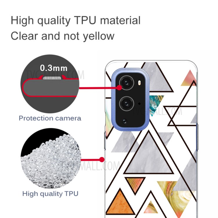 Marble Pattern TPU Back Case for OnePlus 9 (EU / US Version) - Style A-4
