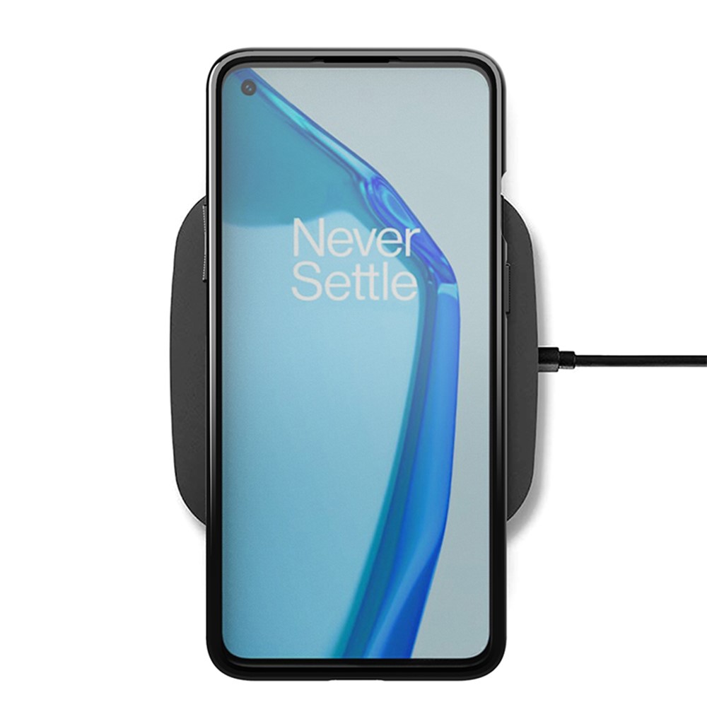 Thunder Series Twill Texture TPU Case for OnePlus 9R Soft Mobile Phone Cover - Black-5