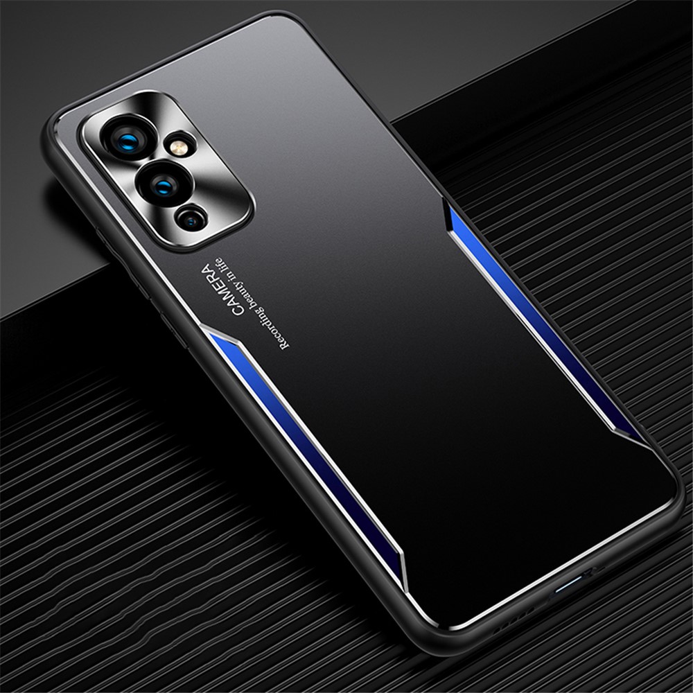 Shockproof Aluminium Alloy + TPU + PC Hybrid Phone Case for OnePlus 9 (EU / US Version) - Blue-1