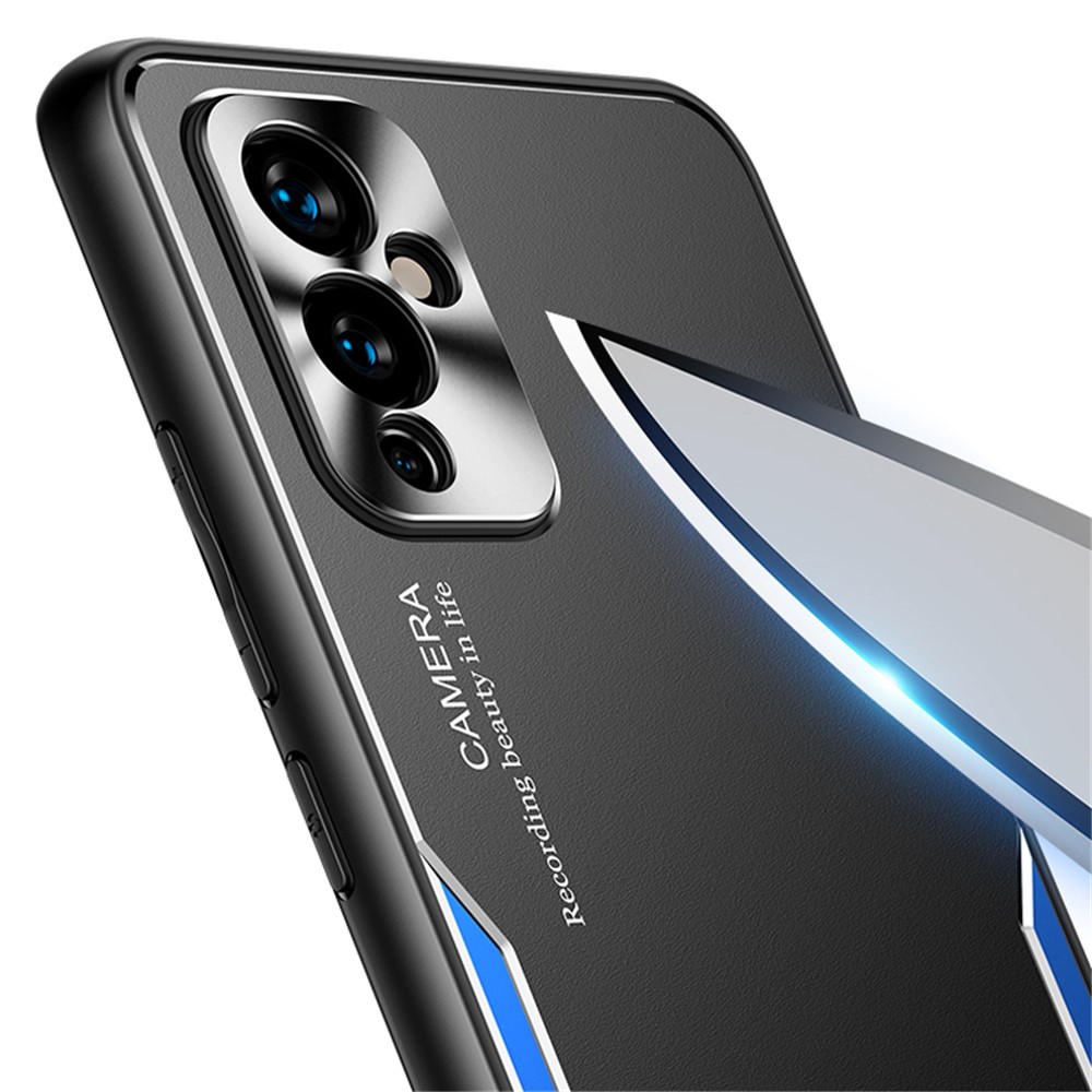 Shockproof Aluminium Alloy + TPU + PC Hybrid Phone Case for OnePlus 9 (EU / US Version) - Blue-2
