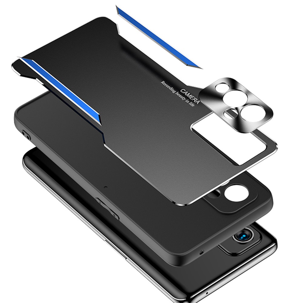 Shockproof Aluminium Alloy + TPU + PC Hybrid Phone Case for OnePlus 9 (EU / US Version) - Blue-3