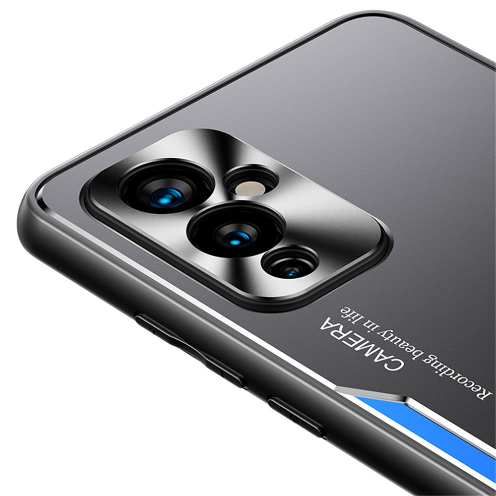 Shockproof Aluminium Alloy + TPU + PC Hybrid Phone Case for OnePlus 9 (EU / US Version) - Blue-5