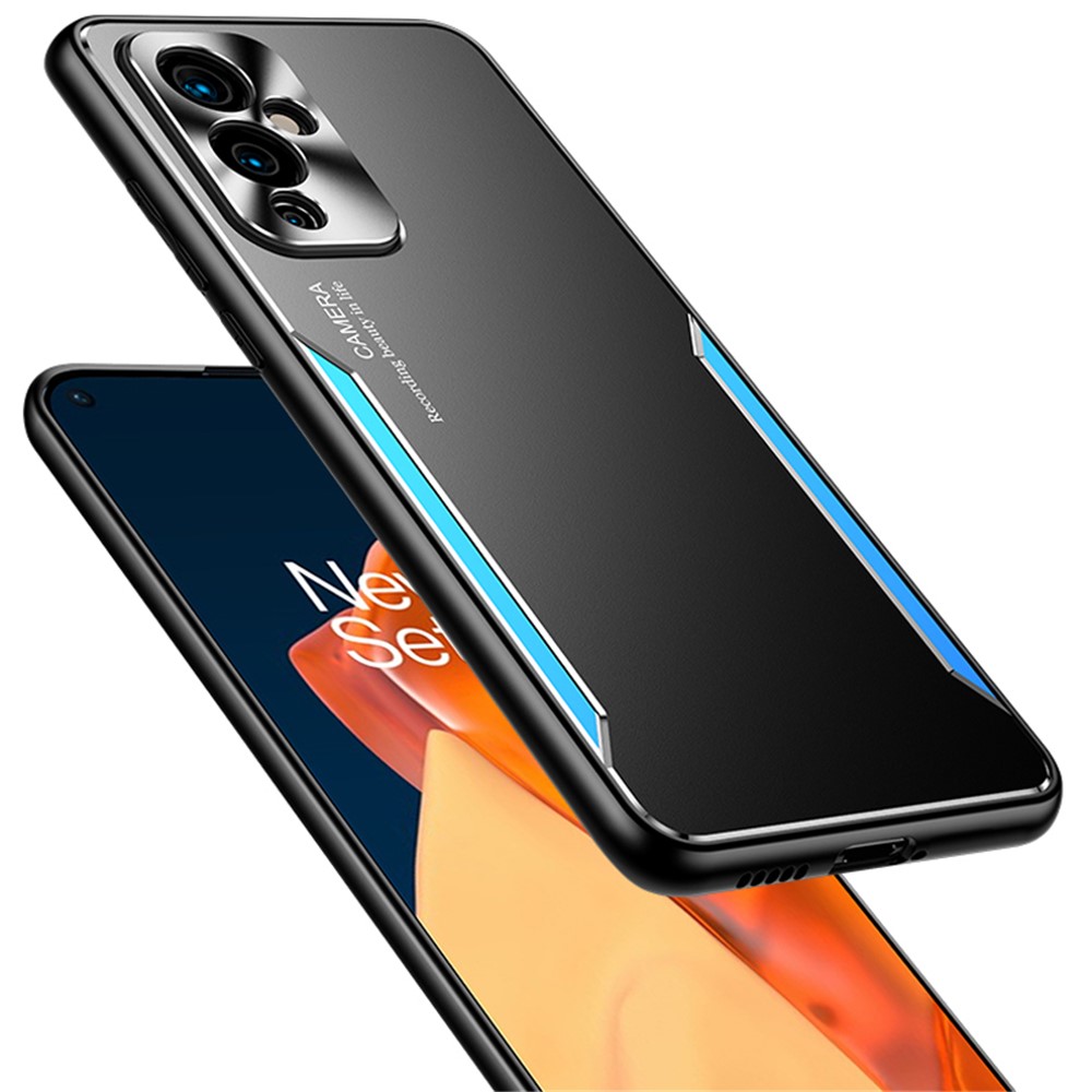 Shockproof Aluminium Alloy + TPU + PC Hybrid Phone Case for OnePlus 9 (EU / US Version) - Blue-9