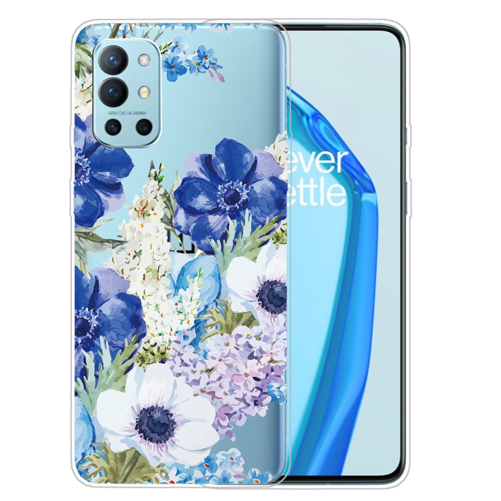 Pattern Printing Design Soft TPU Phone Case Cover for OnePlus 9R - Beautiful Flower-1