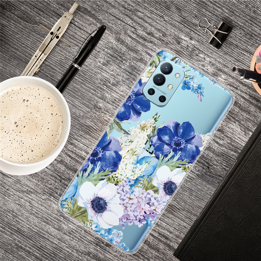 Pattern Printing Design Soft TPU Phone Case Cover for OnePlus 9R - Beautiful Flower-4