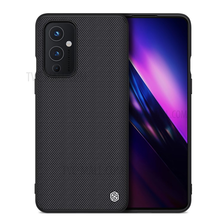 NILLKIN Textured Case PC TPU Combo Cover for OnePlus 9 (EU / US Version) - Black-1