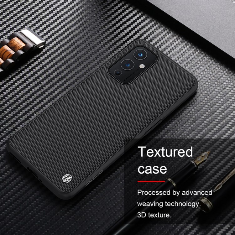 NILLKIN Textured Case PC TPU Combo Cover for OnePlus 9 (EU / US Version) - Black-4