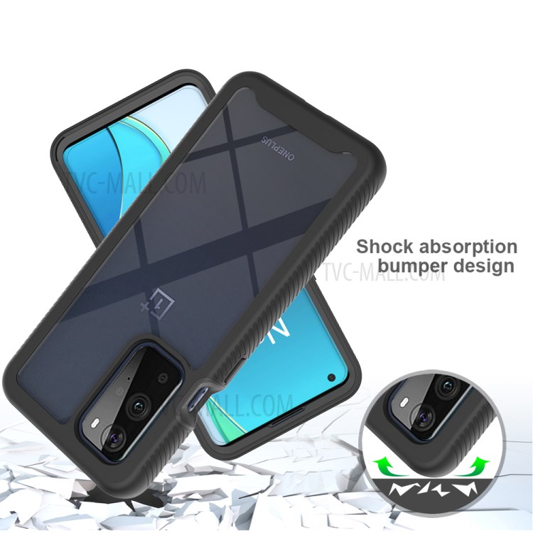 TPU + PC + Acrylic Hybrid Case Shockproof Mobile Phone Cover for OnePlus 9 Pro - Black-2