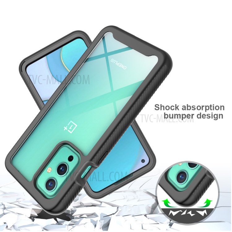 Anti-Drop 360-Degree Full Coverage TPU + PC Hybrid Case for OnePlus 9 - Black-3
