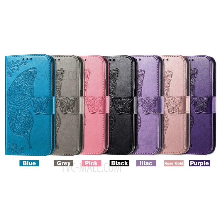 Imprint Big Butterfly Leather Wallet Phone Shell for OnePlus 9 (EU / US Version) - Black-12