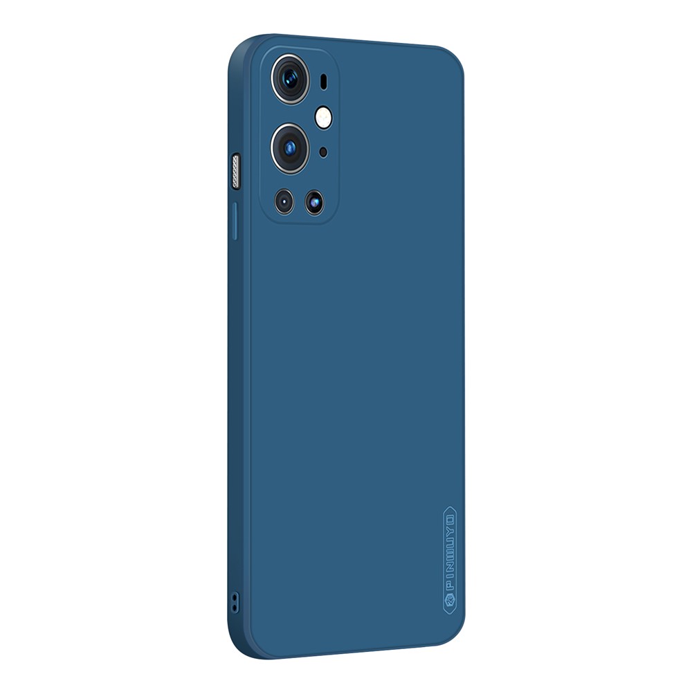 PINWUYO Soft TPU Silicone Protective Mobile Phone Back Case Cover for OnePlus 9 Pro - Blue-1
