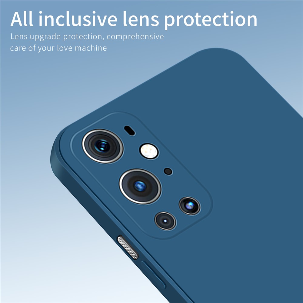 PINWUYO Soft TPU Silicone Protective Mobile Phone Back Case Cover for OnePlus 9 Pro - Blue-5