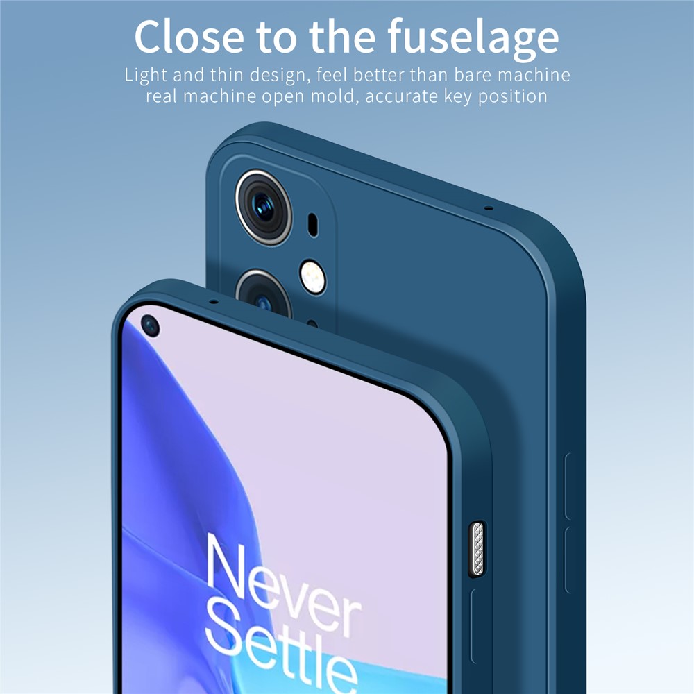 Pinwuyo Weiche Silikon-Schutz-Mobiltelefon-Back-Case-Abdeckung Für OnePlus 9 Pro - Blau-6