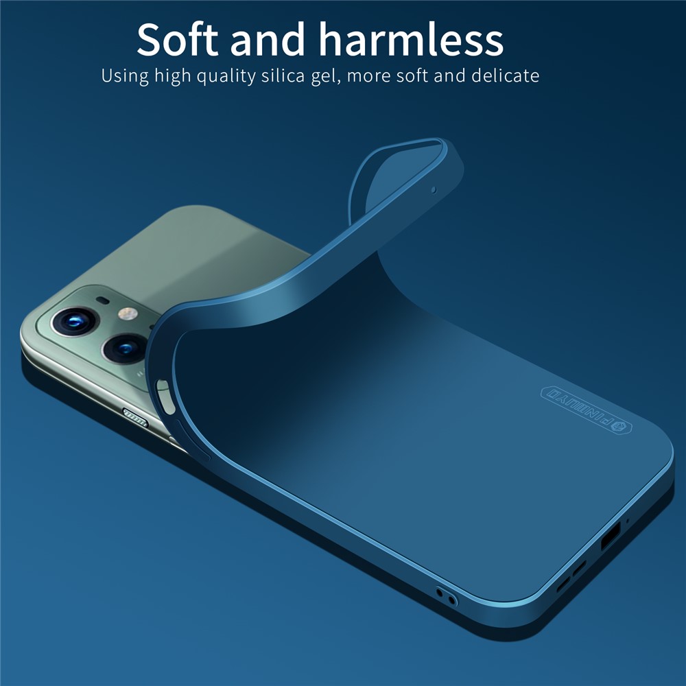 PINWUYO Soft TPU Silicone Protective Mobile Phone Back Case Cover for OnePlus 9 Pro - Blue-7