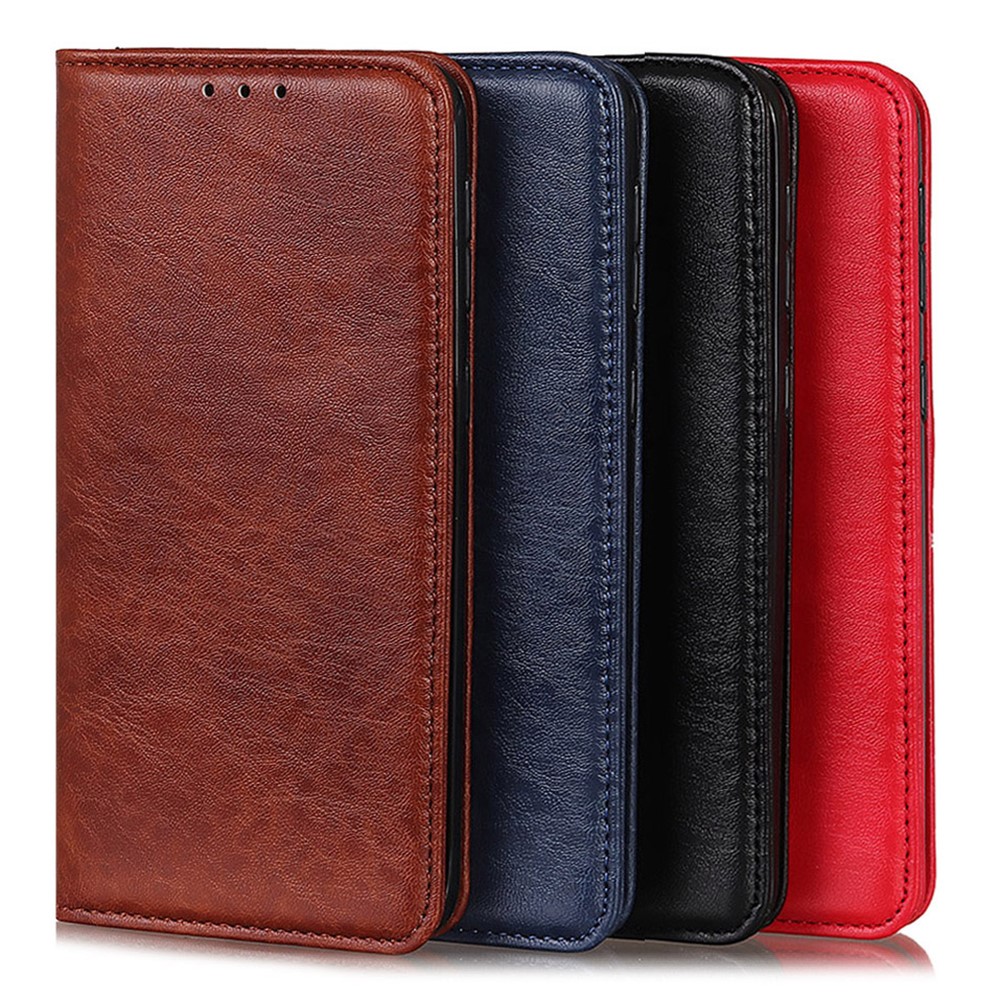 Crazy Horse Texture Auto-absorbed Leather Full Protection Phone Case Stand Shell for OnePlus Nord CE 5G - Black-9