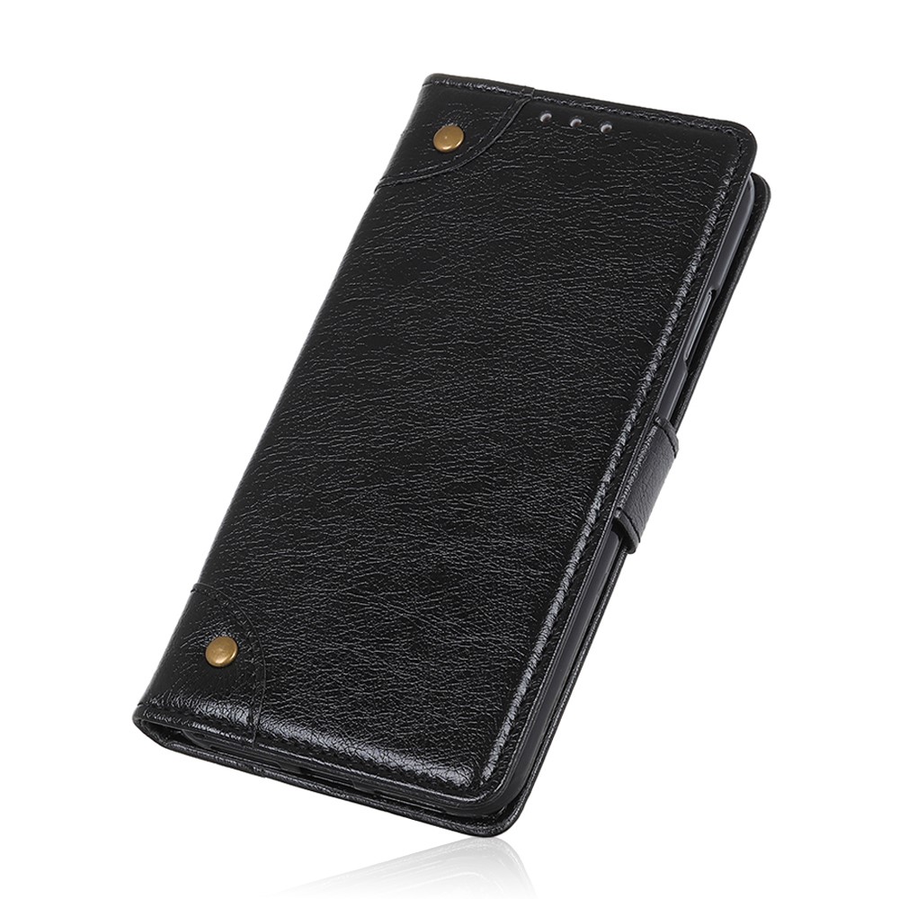 Nappa Texture Leather Case Cover for OnePlus Nord CE 5G Phone Full Protective Wallet Stand Shell - Black-7