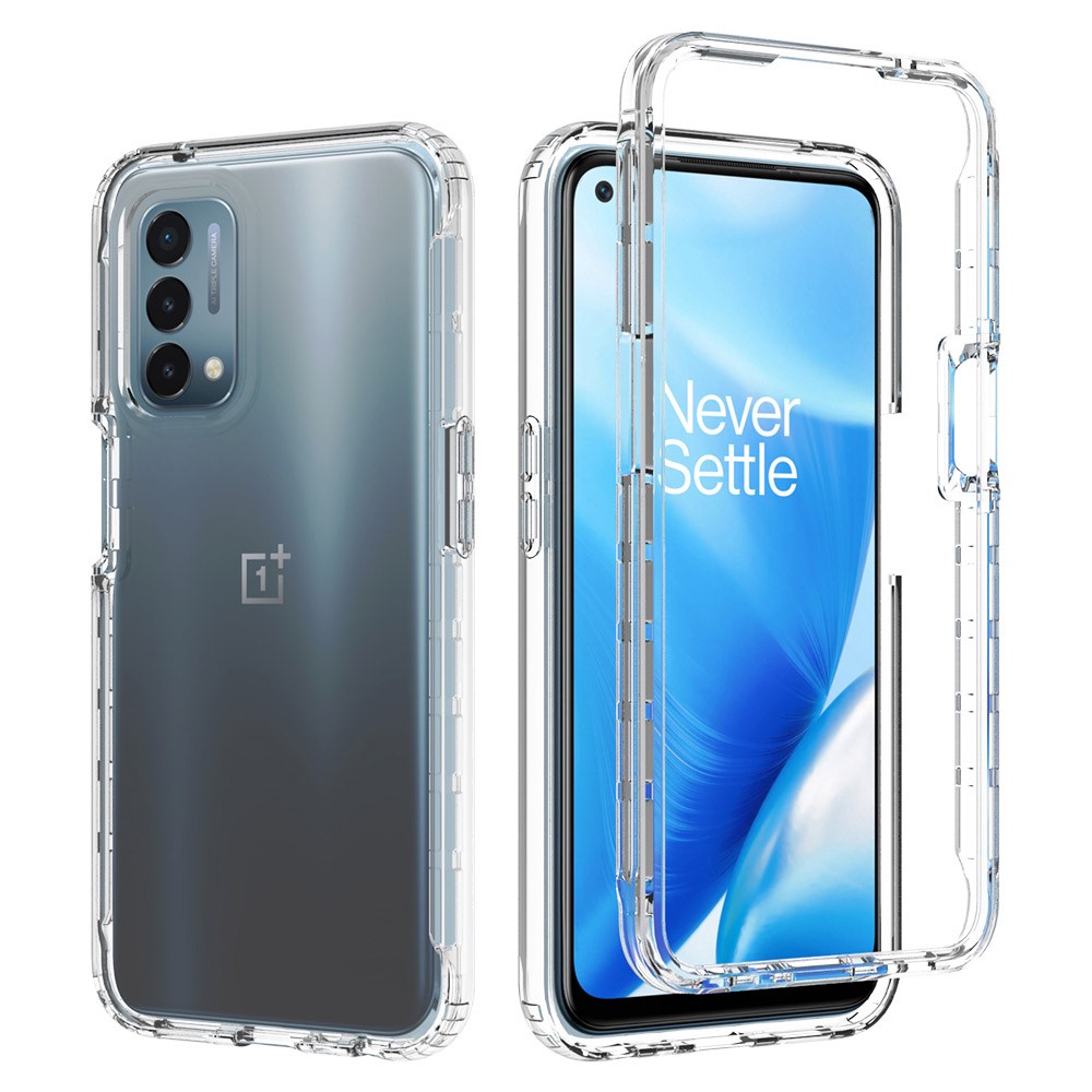 Gradient Color Design PC + TPU Hybrid Dual Layer Rugged Anti-Scratch Protective Case for OnePlus Nord N200 5G - Transparent-6