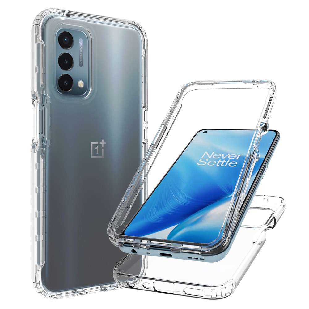 Gradient Color Design PC + TPU Hybrid Dual Layer Rugged Anti-Scratch Protective Case for OnePlus Nord N200 5G - Transparent-7