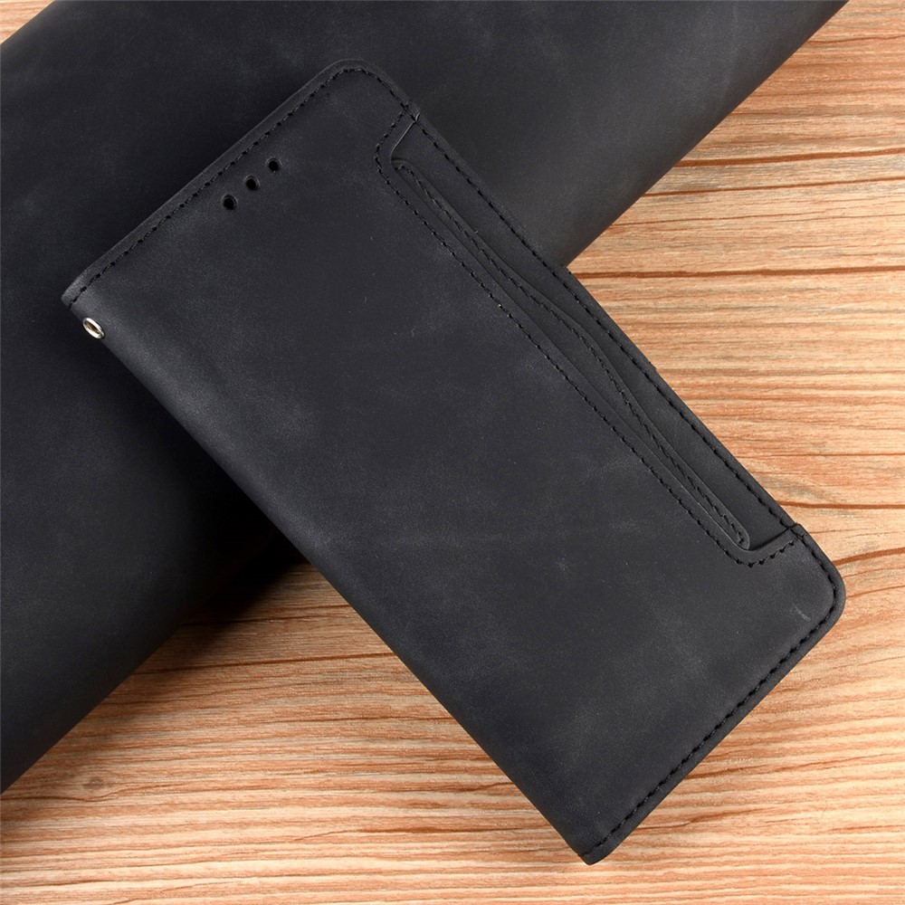 Magnetic Full Body Protection Shockproof Flip Leather Wallet Stand Protective Case with Multiple Card Slots for OnePlus Nord CE 5G - Black-2