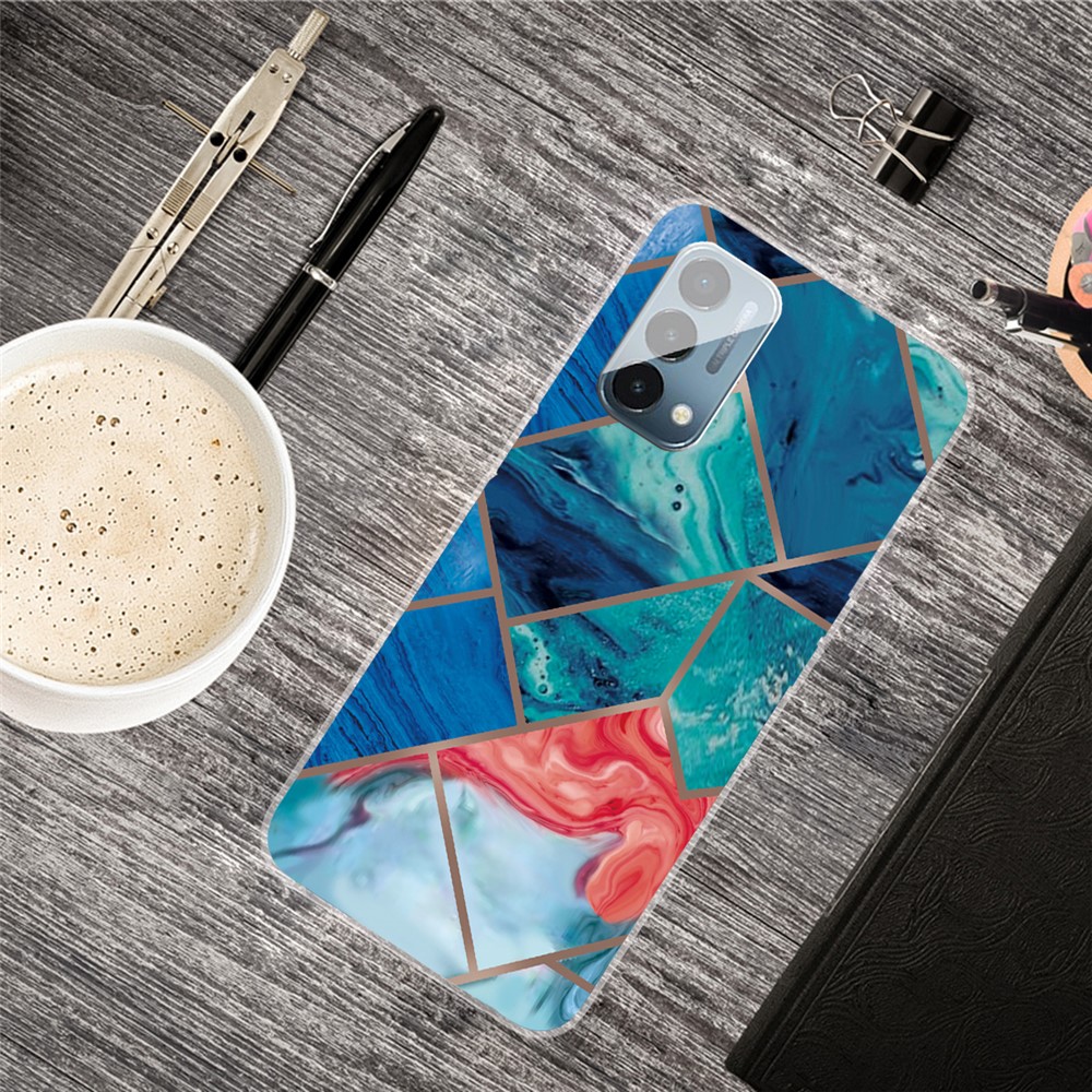 Marble Pattern Soft TPU Phone Back Case Cover for OnePlus Nord N200 5G - Style A-2