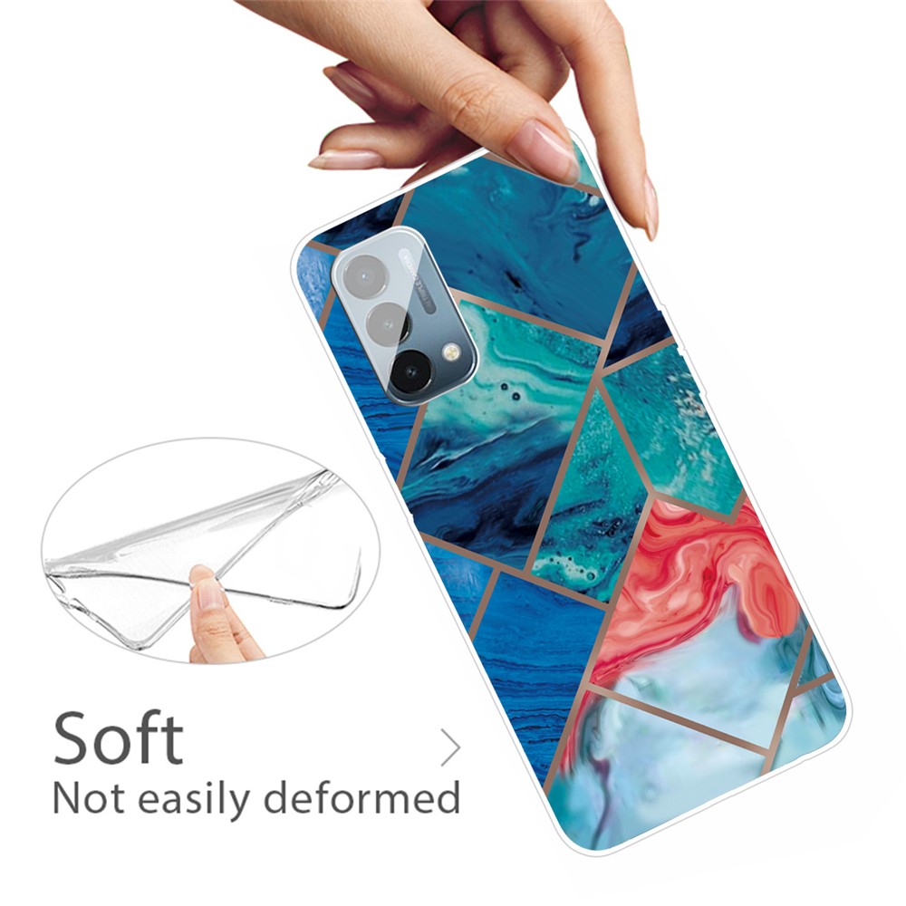 Marble Pattern Soft TPU Phone Back Case Cover for OnePlus Nord N200 5G - Style A-3